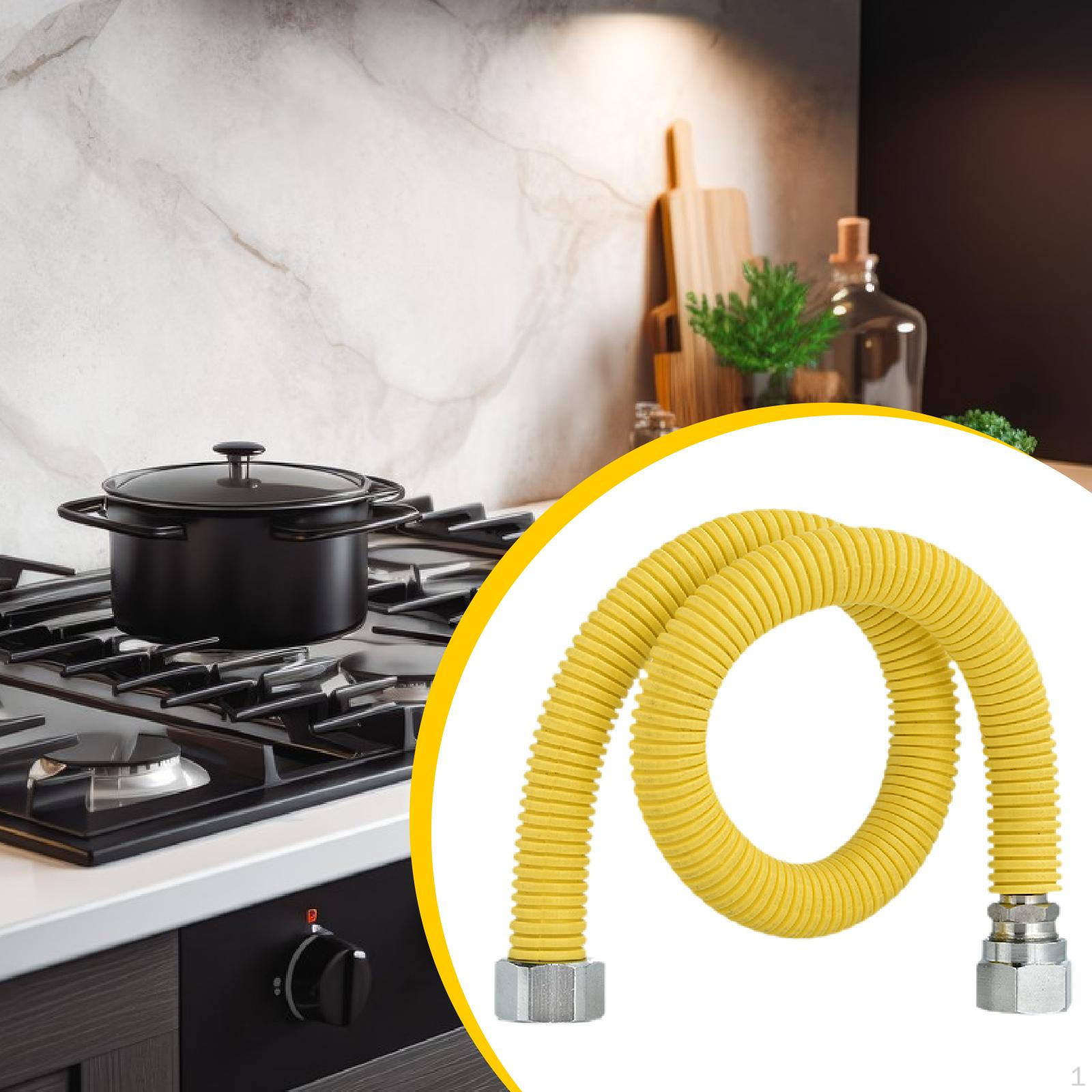 

Газовий Шланг Гофрована Труба Портативний Компактний Універсальний Комерційний Інструмент Дім Кухня Легкий 50cm