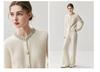 Stylish Rhinestone Cashmere Cardigan for Women - Lightweight, Warm, Skin-Friendly Knit Sweater for Autumn/Winter