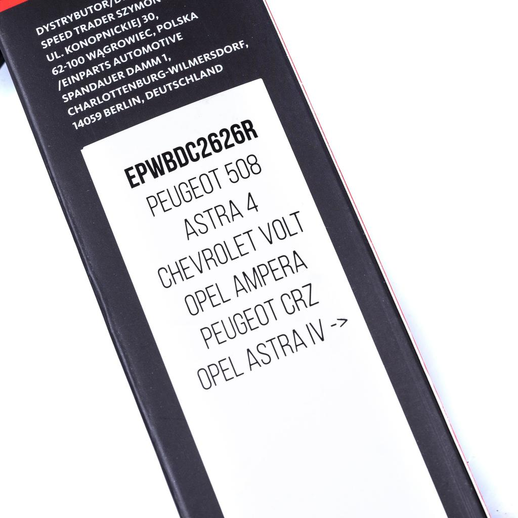 Front Wiper Blades 660/660mm Dedicated to Peugeot 508, Opel Astra Iv, Peugeot Rcz