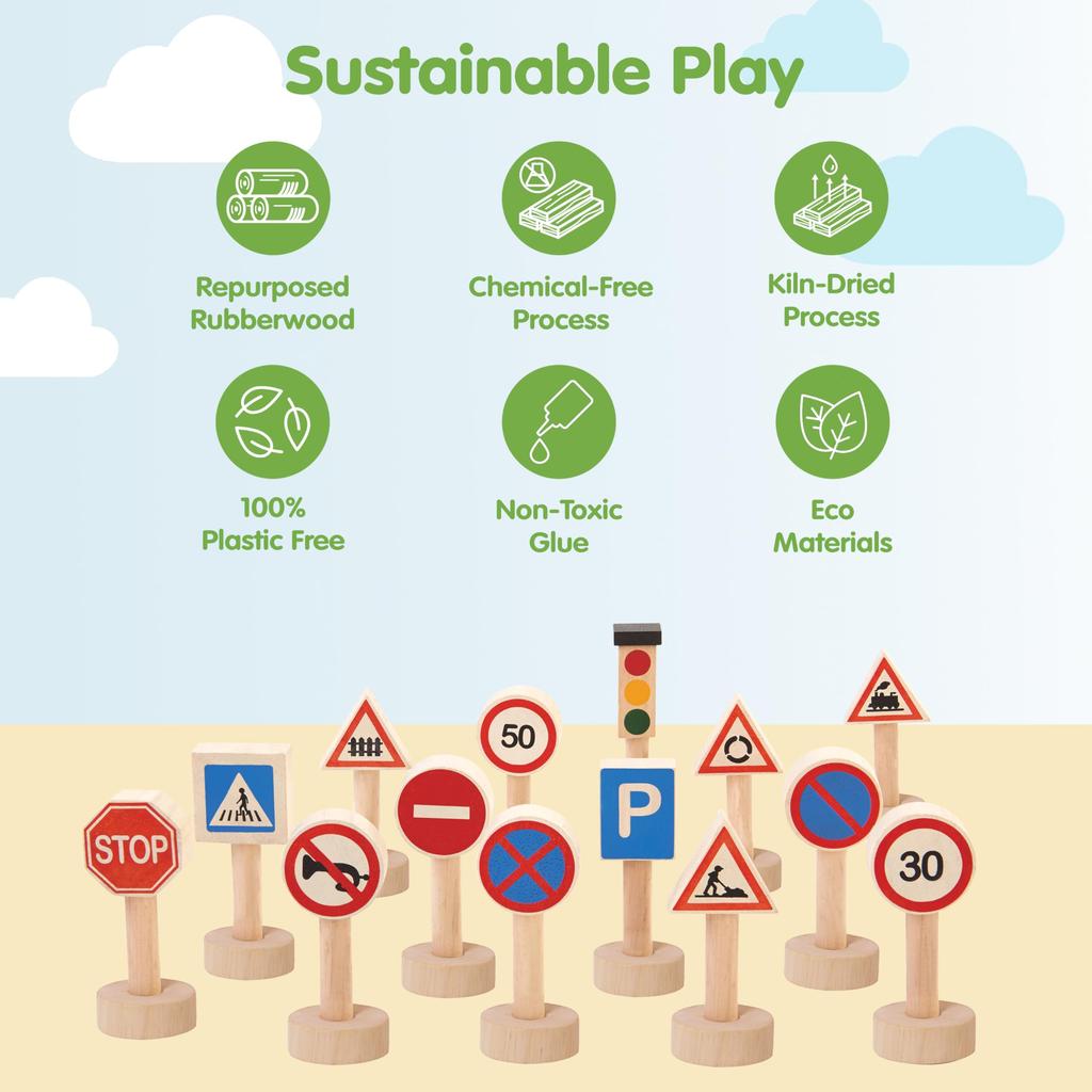 PlanToys 6203 Traffic Sign and Signal Set