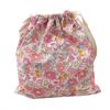 Forest Style Handmade Floral Cotton Drawstring Bag Vintage Storage Pouch For Underwear Travel Organizer Pouch