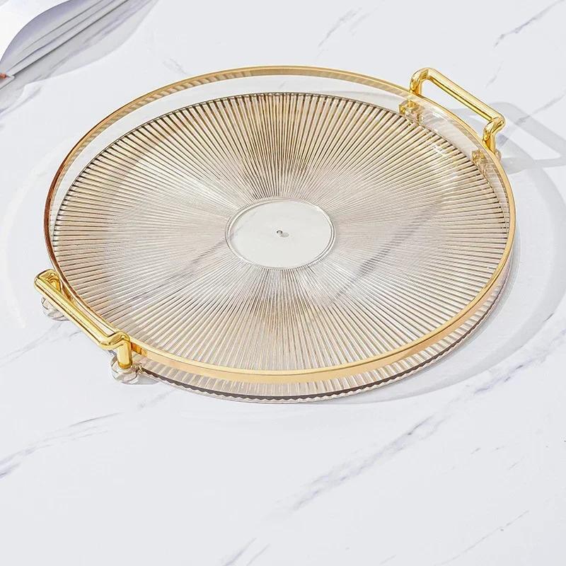 Acrylic Round Storage Plate, Special for Teacup Storage, Living Room Coffee Table Aromatherapy Tray, Home Decor