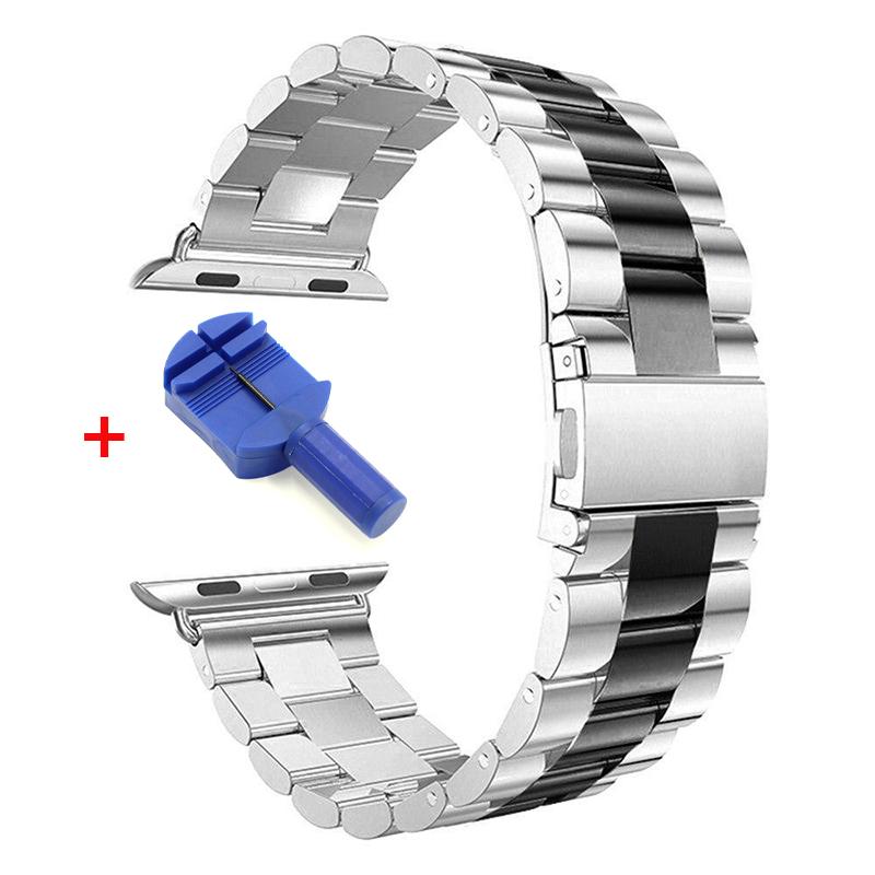 

1 шт. Змінний металевий ремінець з нержавіючої сталі для Apple Watch Band 38/40/41/42/44/45/49/46MM Для ремінця Apple Watch Ultra 11 10 9 8 7 6 5 4 3 2 1 SE 42mm or 44mm or 45mm