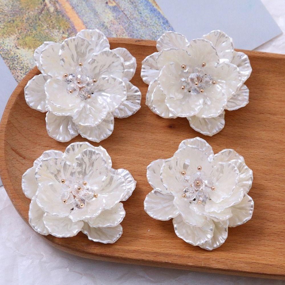 5Pcs Camellia Shape Garment Decoration Flower Multi-layer Design Multi-layer Flower Craft Corsage