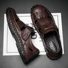 Large Size Sandals 2025 Summer New Casual Bag Head Leather Hole Lazy One Pedal Men's Beach Shoes