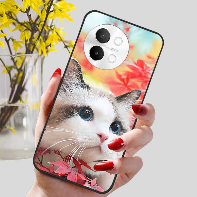 For Vivo V40 Lite 5G Case Fashion Soft Silicone Lovely Phone Cover for Vivo V 40 Lite V40Lite 5G Protect Back Cover TPU Coques