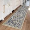 Vintage French Floral Runner Area Rug Carpet Non Slip Washable Floor Mat  Doormat Elegant Carpet for Hallway Kitchen Entryway