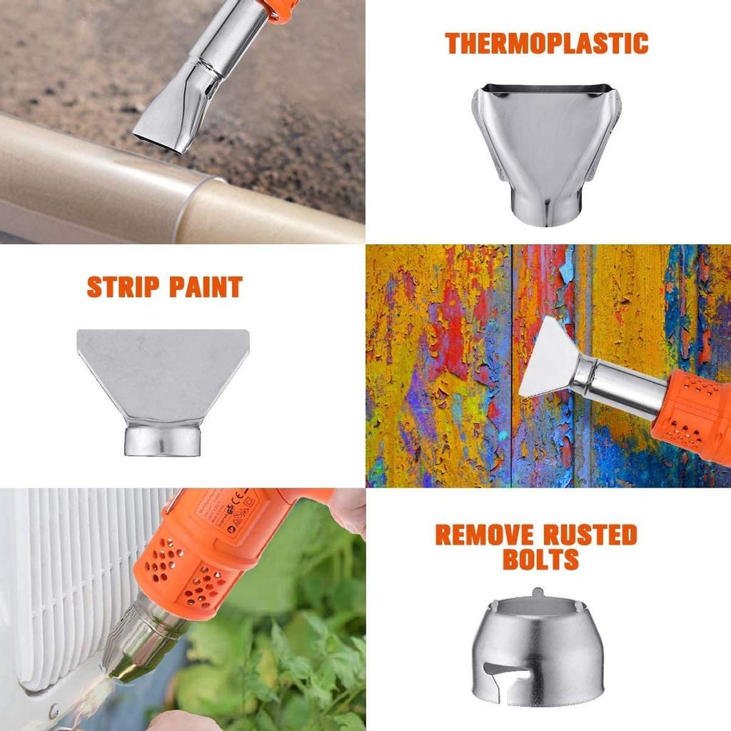 Pistolet à air chaud électrique 3 en 1 2000 W, désherbant, briquet barbecue, lance-flammes, brûleur de mauvaises herbes thermique, outil de jardin, désherbeur thermique