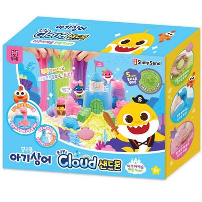 Baby Shark Cloud Sandmon Aqua Castle Making Set, Mixed Colors, Korean Popular Toys