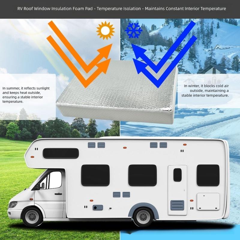 RV Skylight Cover with 14x14x28 Size Thermal ulator Waterproof Shade for Camper Vent with Non Slip Silicone Base