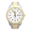 5 SNKP14 Men's Two-Tone Stainless Steel White Dial Automatic Watch 50m WR Day-Date