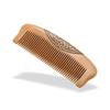 Natural Peach Wood Comb for Family Use, Fluffy Design