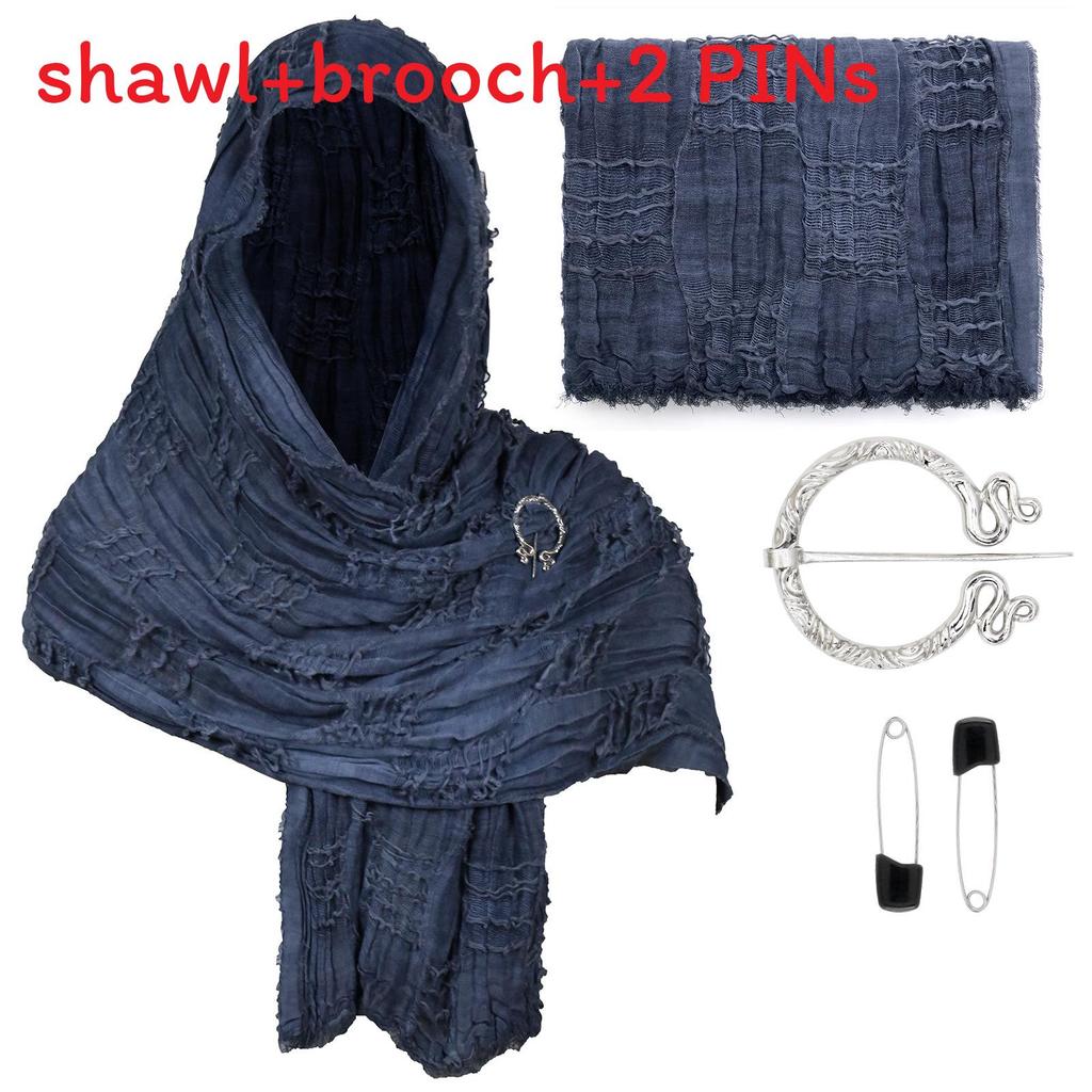 Cotton Linen Shawl With Geometric Pattern And Fringe For Casual Summer Wear