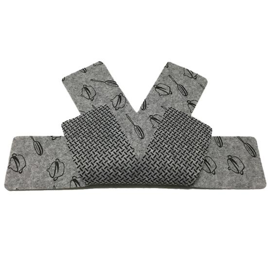 3Pcs Umweltfreundliche Nicht Isolierte Woven Anti-Slip Wärme Pan Küche Topf Matte Halter