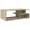  Coffee Table, Sonoma Oak 102x55x35 Cm Wood-based Material