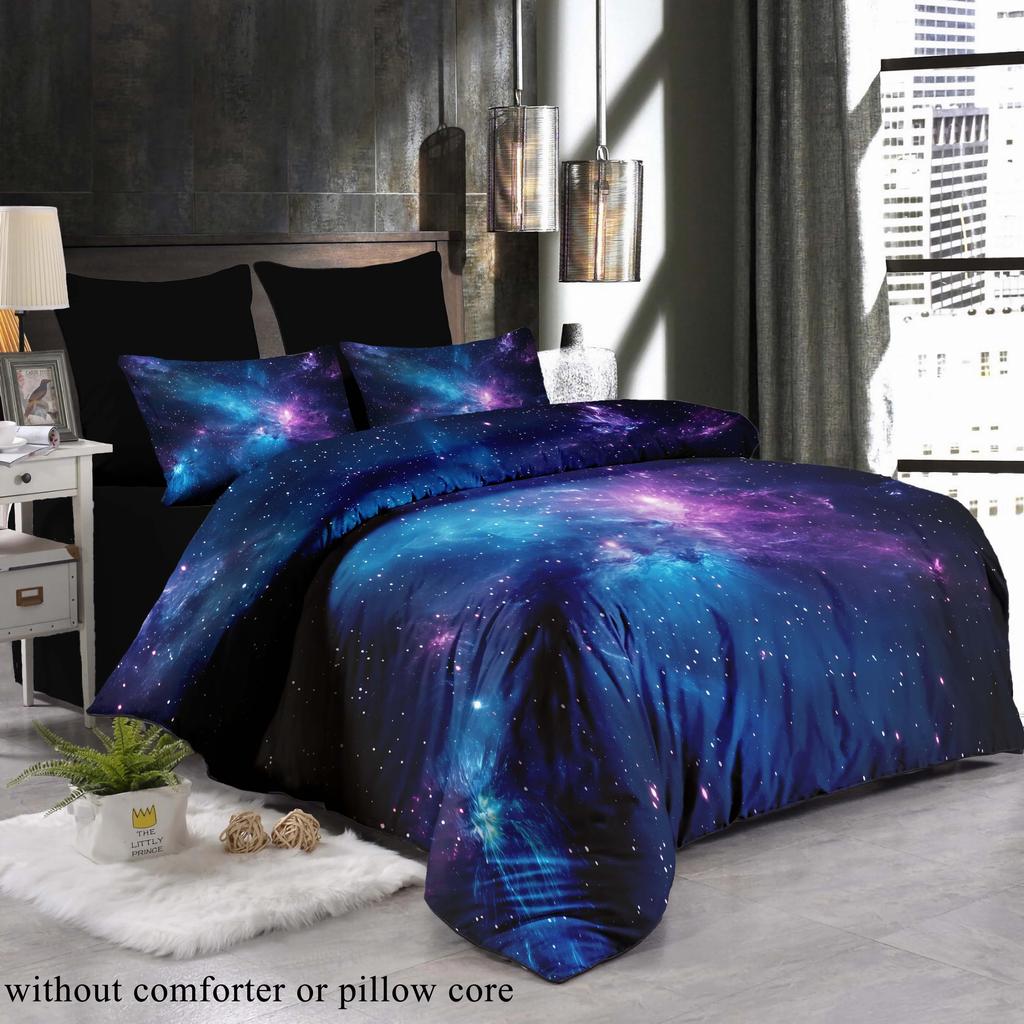 Comforter [Dreamy Duvet] 3D Dreamy Starry Sky 2Pcs/3Pcs | 1 + 1Pc/2Pcs Without Core | Printed