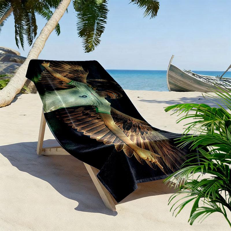 Victor Osimhen Print Beach Towel, Large Soft Quick Dry Towel for Beach Camping Swimming
