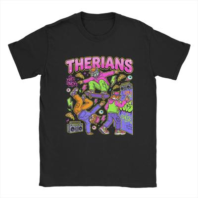 Therians Urban Street Art Skateboarding Breakdance Therian Unisexs T Shirts Tees Short Sleeve O Neck TShirt 100 Cotton Tops