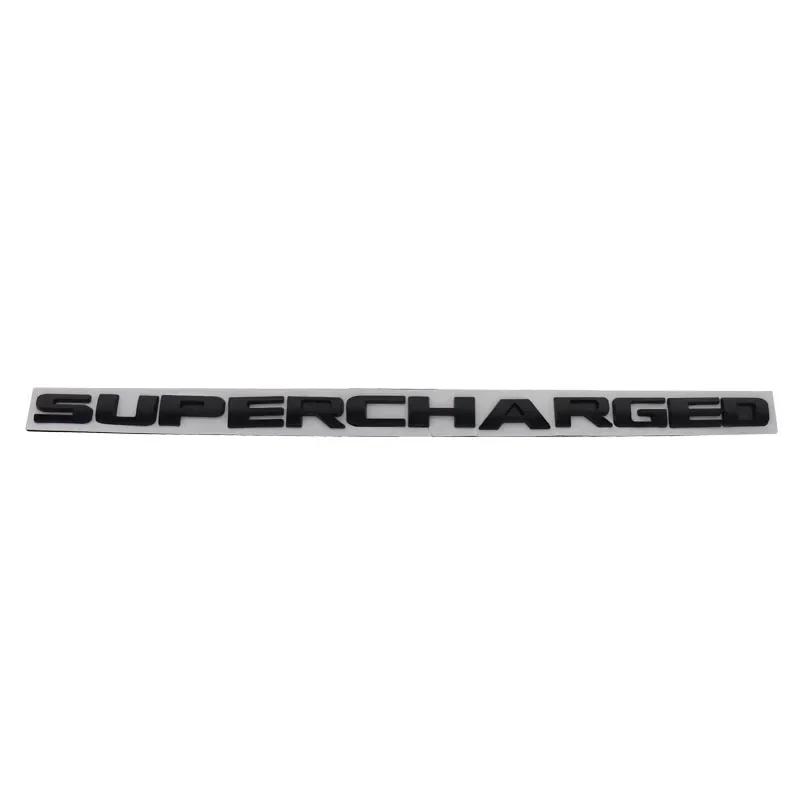 AAWZ1 Badge Sticker 3D Supercharged for Sport Car Fender Side Trunk Nameplate Decal Emblem
