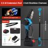 Set Portable Electric High Branch Chainsaw Rechargeable Extended Brushless Electric Scissors Garden Pruning Power Tool