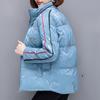 Winter Woman Wash-Free Glossy Parka Loose Thickened Warm Hooded Parka Short Windproof Waterproof Jacket