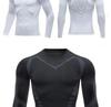 Herren Hochelastischer Schnelltrocknender Feuchtigkeitstransportierender Langarm-Sportanzug für Basketball und Laufen