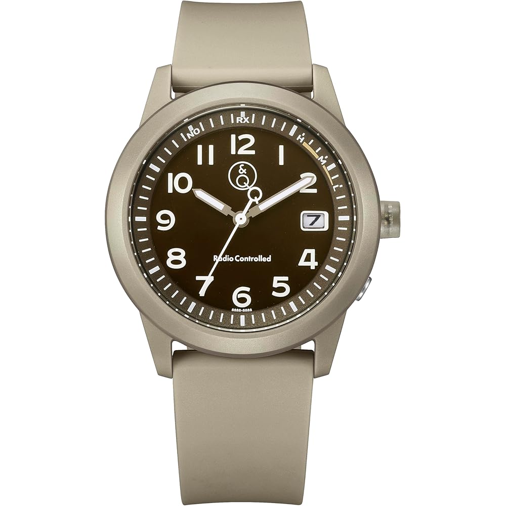 Citizen QQ Smile Solar Analog Watch 10 ATM Waterproof Brown Lightweight Easy-to-Read Dial Men s D08A-002VK