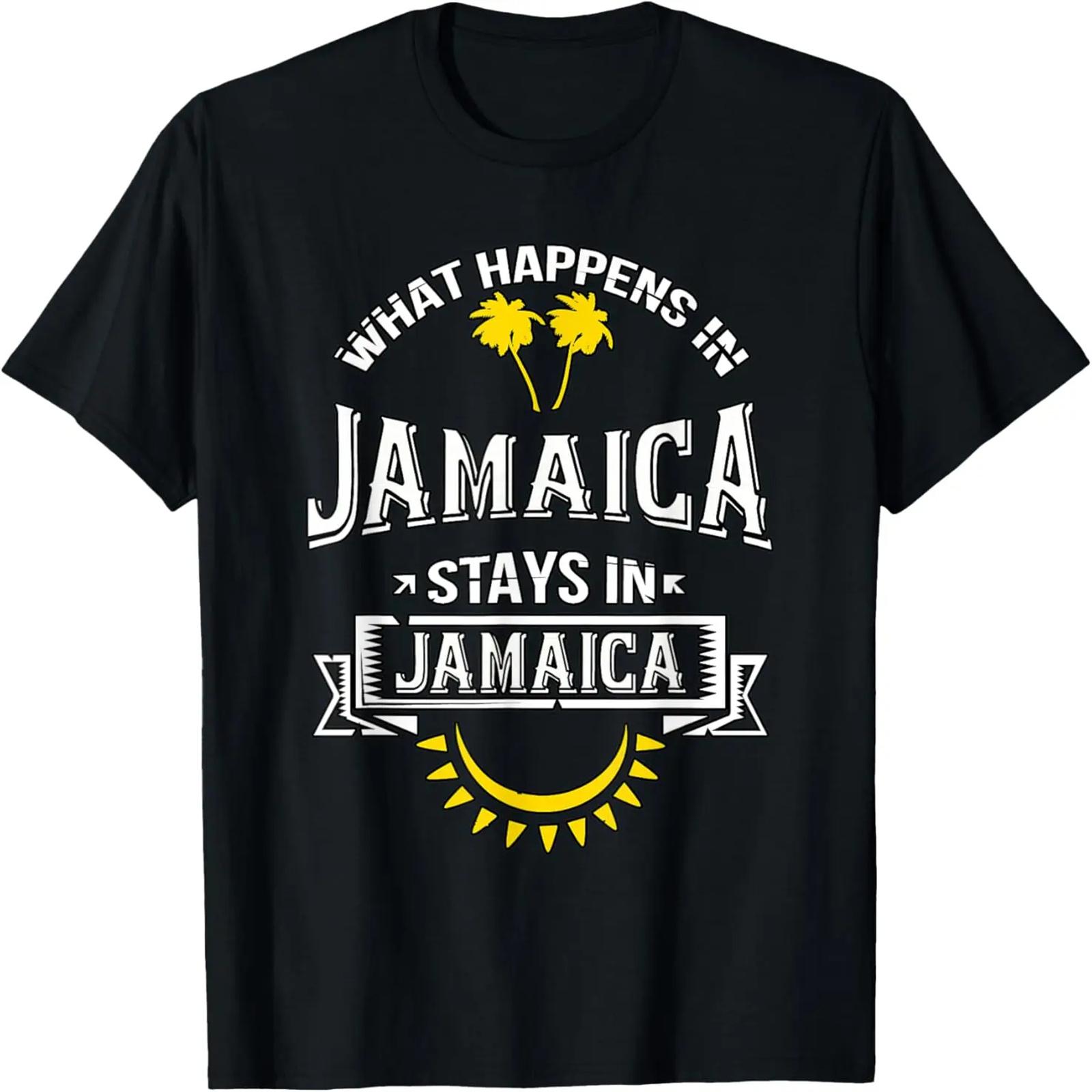 WHAT HAPPENS IN JAMAICA STAYS BEACH VACATION SOUVENIR T-Shirt S