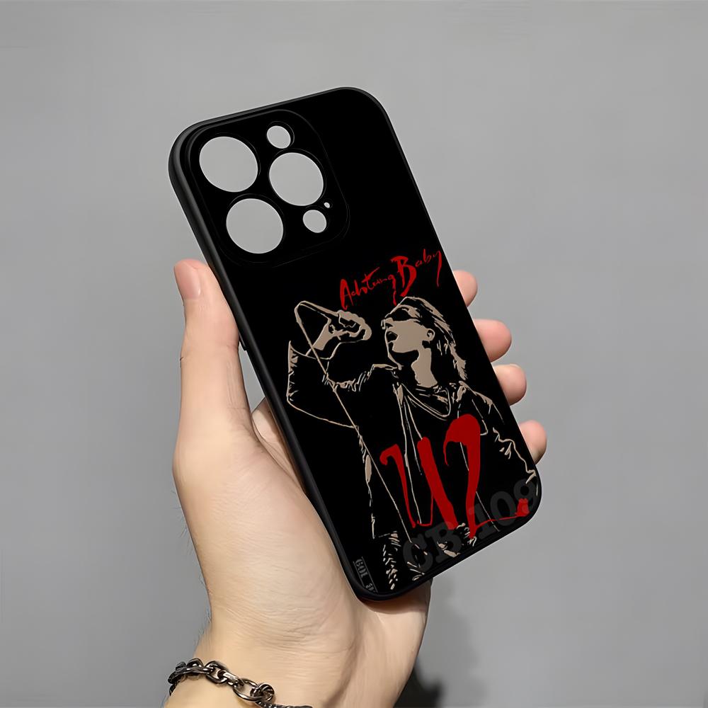 U2 Band Phone Case For IPhone 17 Pro Max 16 15 14 Pro Max 13 11 X Xs Xr 8 7Plus Silicone Cover