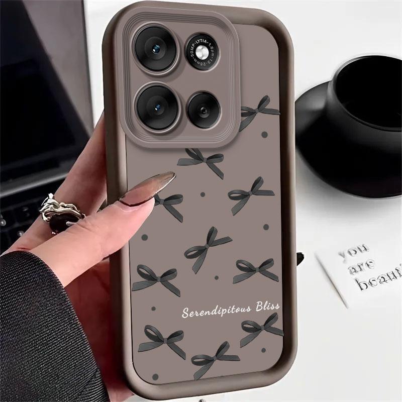 Phone Case For Moto G86 G56 Moto G56 G 86 Motorola MotoG56 MotoG86 Case Soft Silicone Fashion Bow Polka Dot Print Protect Cover