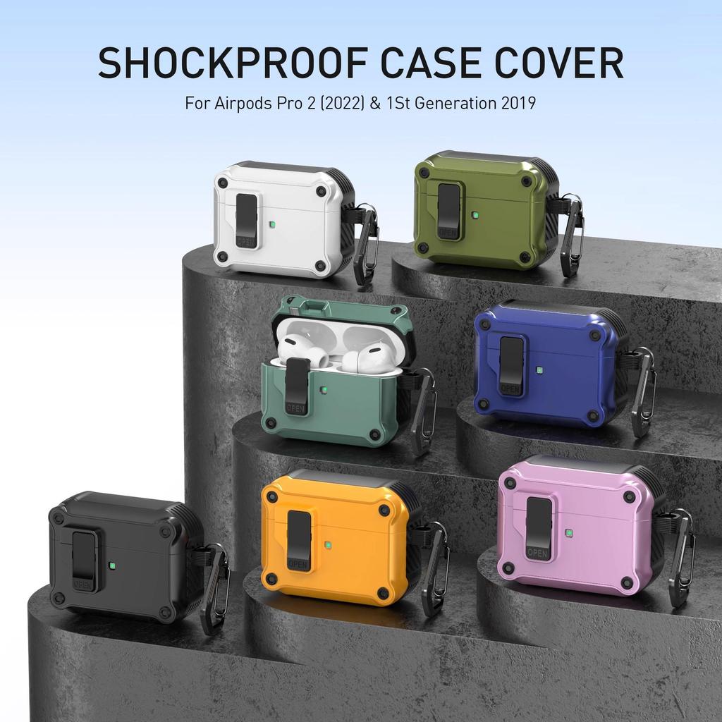 AirPods Pro 3 Flip Cover Case: Auto Buckle Protective Cover for Apple 4th Gen Pro2 Earphones.