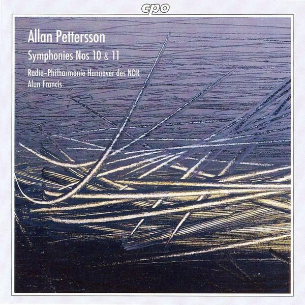 

CD ALLAN PETTERSSON - RADIO-PHILHARMON - Symphonies Nos 10 & 11 9992852 cpo 1997 Germany Classical Used