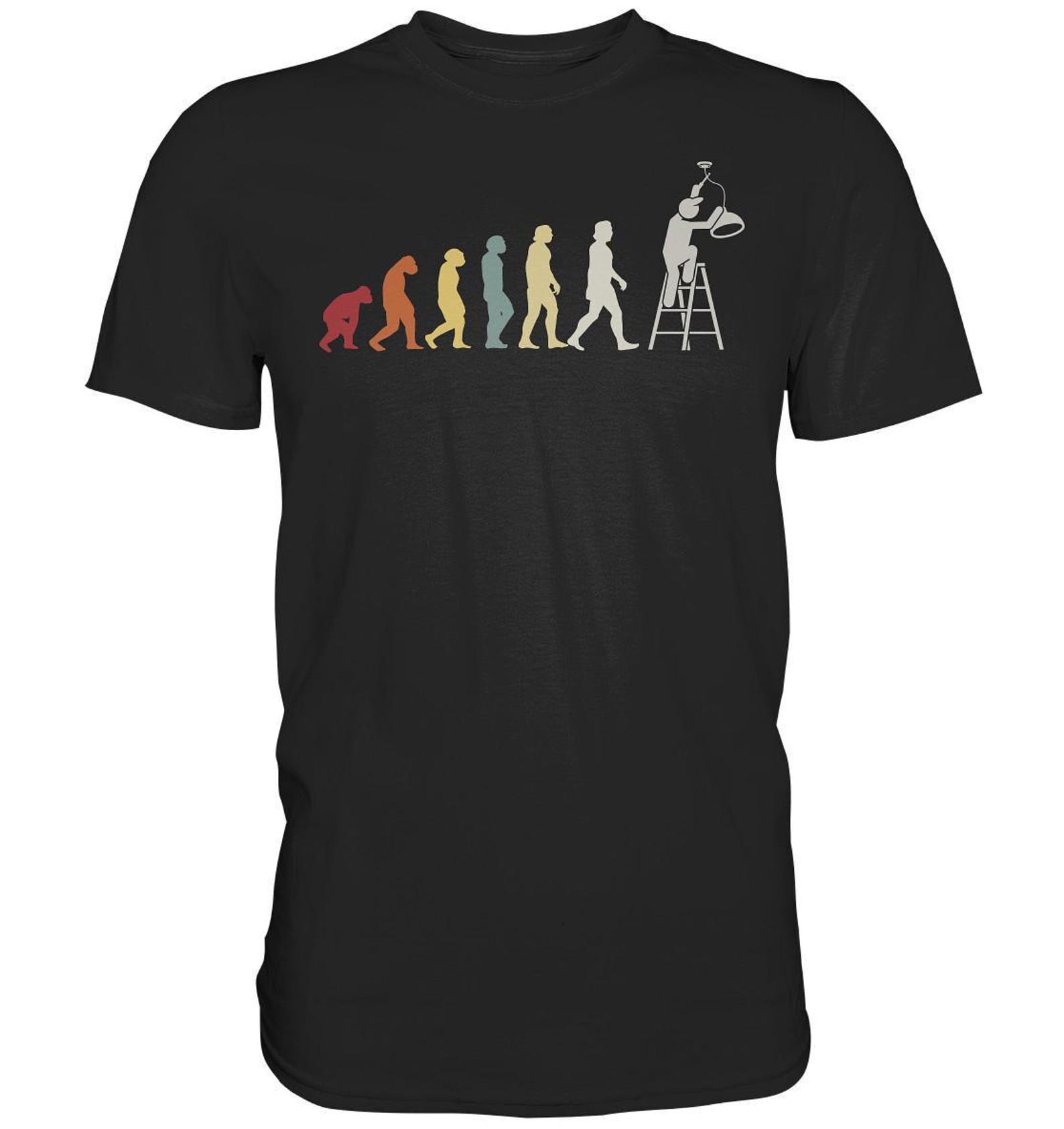 Electrician Shirt Electronics Engineer Evolution Craftsman Gifts - Premium T-Shirt 2XL