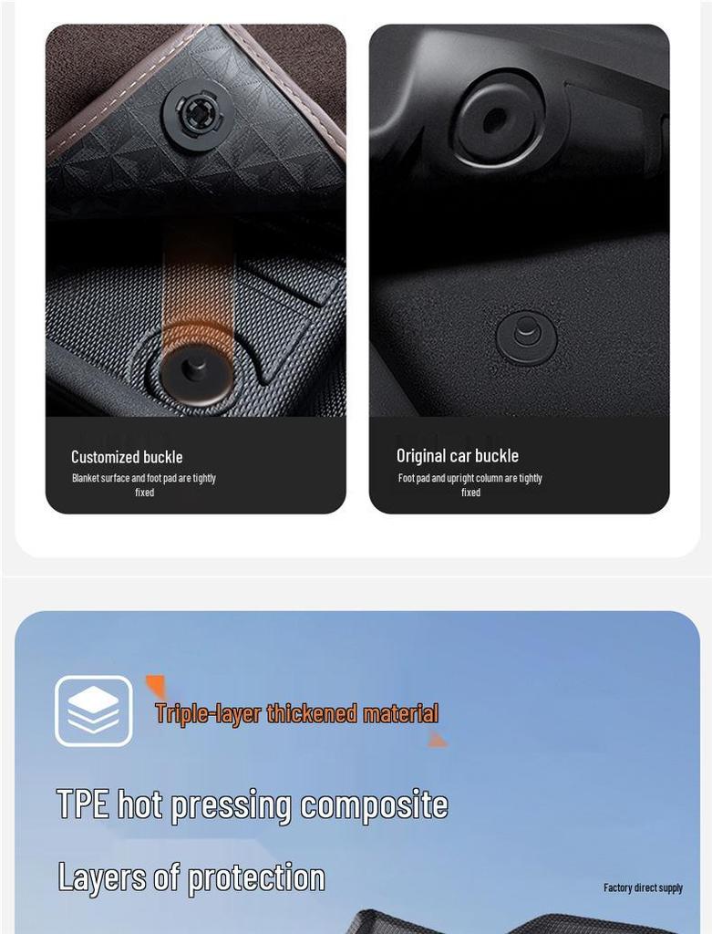 Peihui Full Coverage TPE Car Floor Mats for Buick Envision, Regal, LaCrosse, Excelle GT/e5, Verano, Velite 6