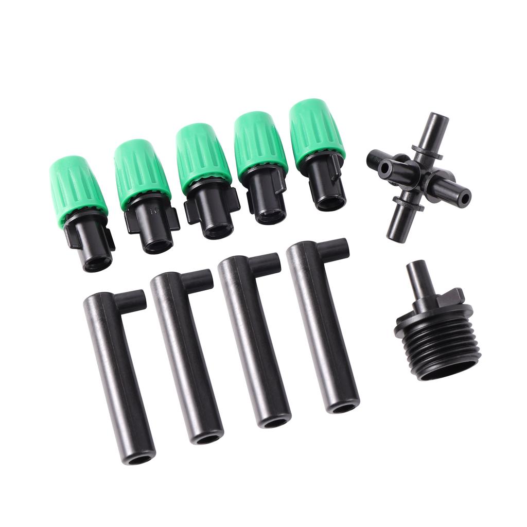 Garden Irrigation Misting System Watering Atomizing Sprayer 5-Way Wide Range Atomization Fogger Nozzle Cooling Humidify Supplies