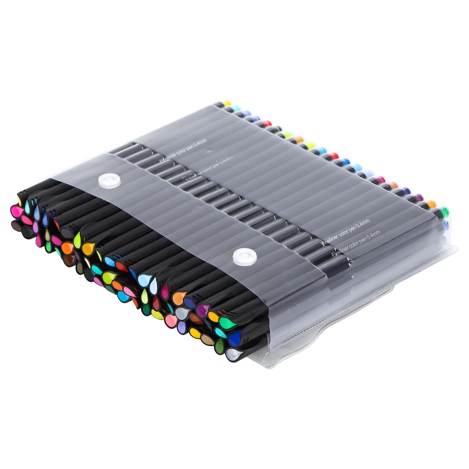 

Набор из 60 штук ручек-лайнеров с крючком, цветные, для DIY, акварельные, акриловые, инструменты для рисования и живописи, 0,4 мм