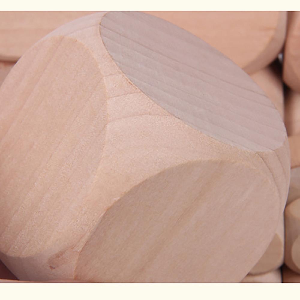 for Children Kid Toys DIY Engraving 20mm D6 Dice Wood Dice 6 Sided Blank Dice Wood Cube Dices