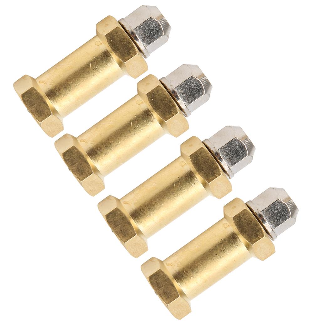 4Pcs RC Brass Connector Accessory for 1Celsius10 Remote Control Car Easy Installation Golden