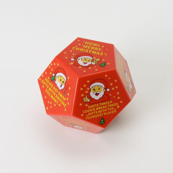Christmas Santa Swap Gift Exchange Dice 3 x 3in Exchange Gifts Family Game Dice Christmas Stocking Stuffers for Xmas Party Family Night Holiday