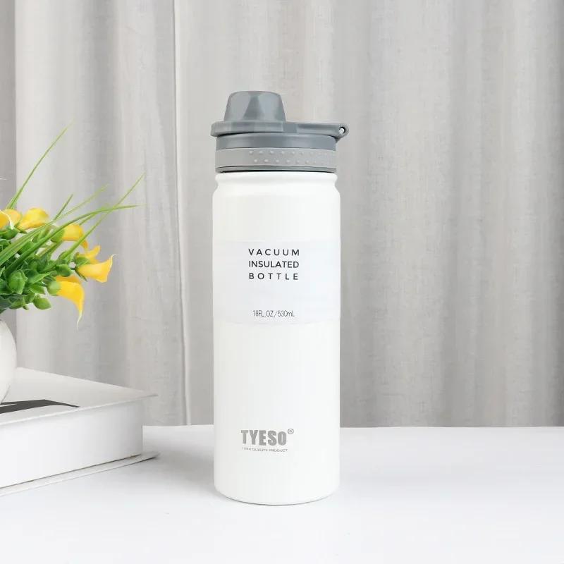 530/750ML Stainless Steel Insulation Thermos Cup Double Layer Vacuum Thermos Water Bottles Large Capacity Outdoor Sport Cups