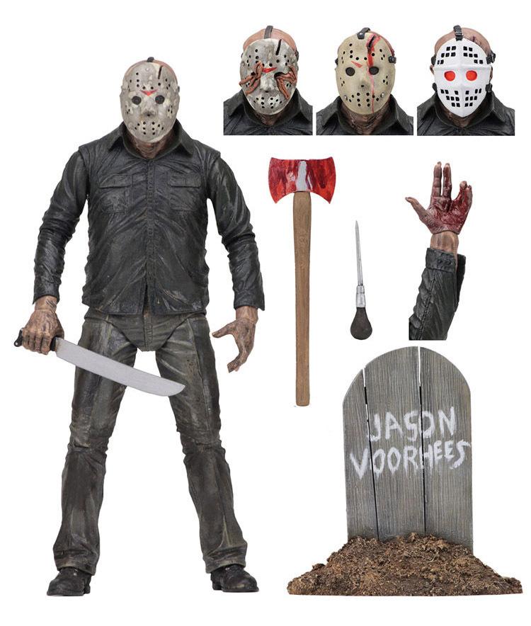 NECA Friday the 13th 30th Anniversary Deluxe Jason Action Figure, 7-Inch Scale with Accessories