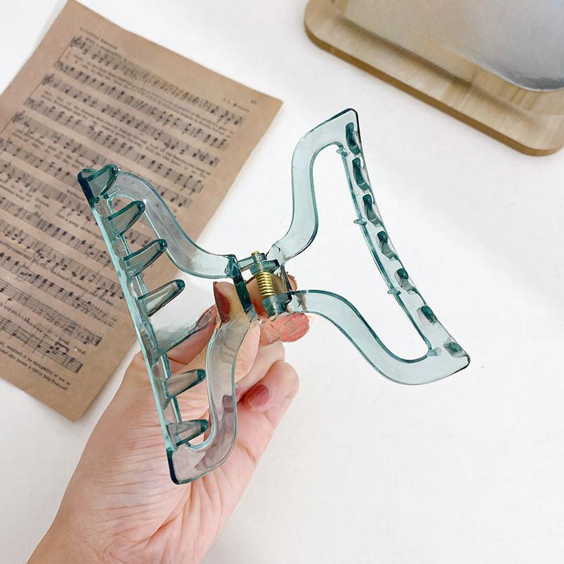 Beautiful Handmade Clear Plastic Hair Claw Clip In Various Colors For Stylish Women