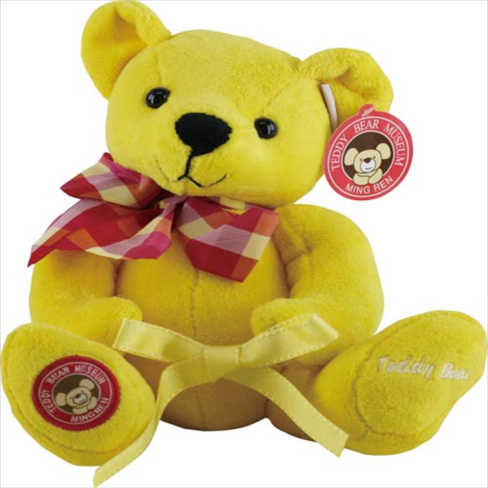 Q-FLA Plush Teddy Bear, Colorful Bear, Medium, Yellow, Fluffy Animal Bear, Perfect Gift for Celebrations, 762963