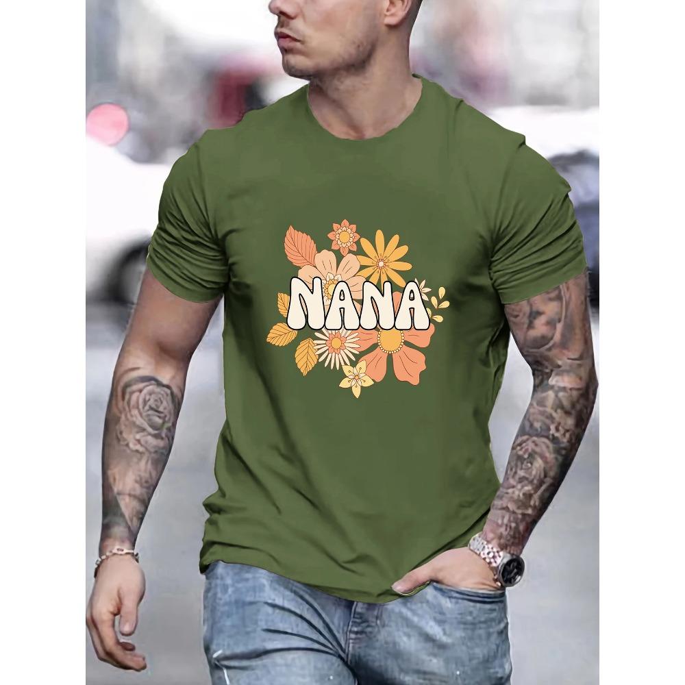 Printed Tee Shirts Man Breathable Cotton T Shirt Sport All-Match Clothing Crewneck Loose Short Sleeve