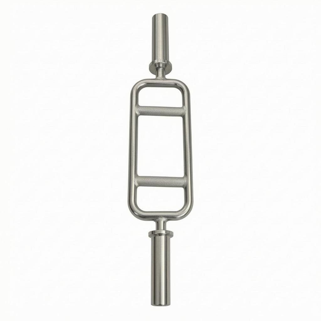 Multi-Handle Lifting Bar Heavy-Duty Gym Training with Loading Sleeves