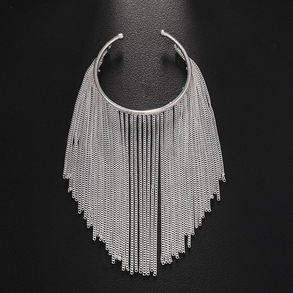 Adjustable Tassels Armband Exquisite Open Upper Arm Chain Fashion Fringe Arm Cuff Bangle Party
