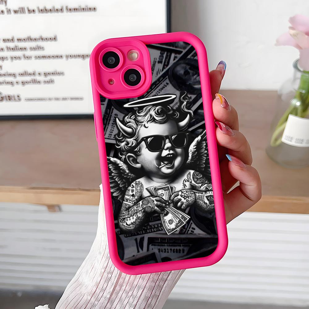 

USD Dollar Thicken TPU Mobile Phone Case for iPhone 17 16 15 14 13 12 11 Air Pro Max Plus Colorful Cover iPhone 15 Pro