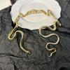 Tooxika Fashion Personality Irregular Twisted Snake Open Collar Unique Temperament Spring Necklace For Women