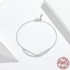 Bracelet Original en argent Sterling S925 pour femmes, Style Simple Triumph, Bracelet en argent plaqué platine