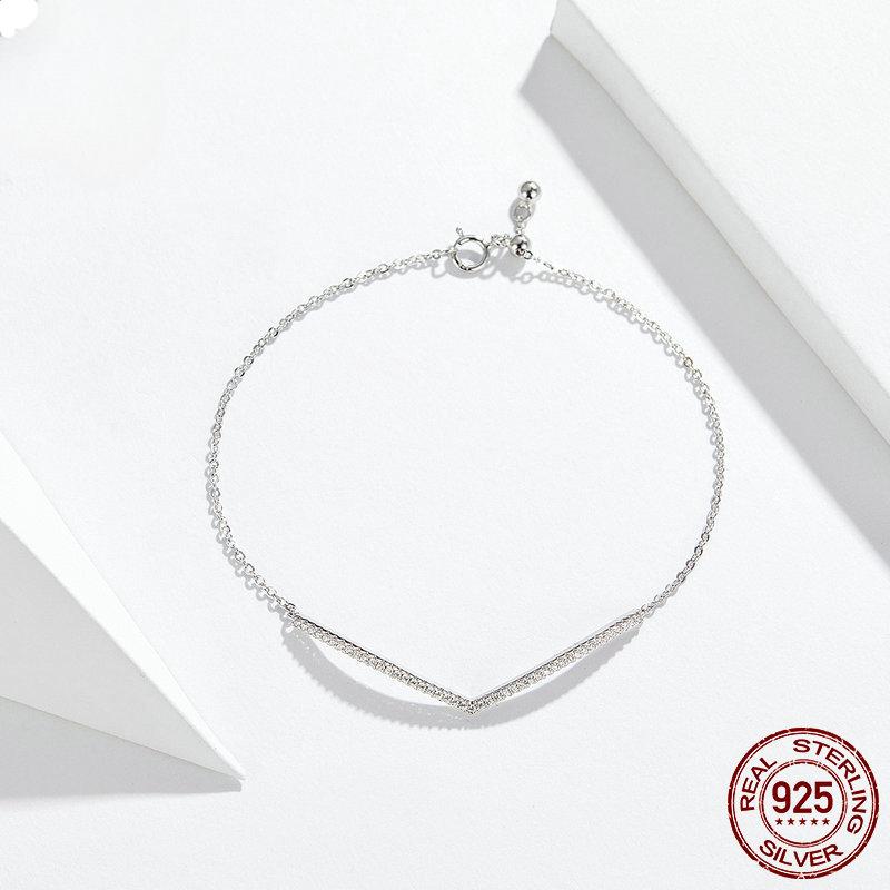 Brățară originală din argint S925 pentru femei Triumph, stil simplu, placată cu platină.